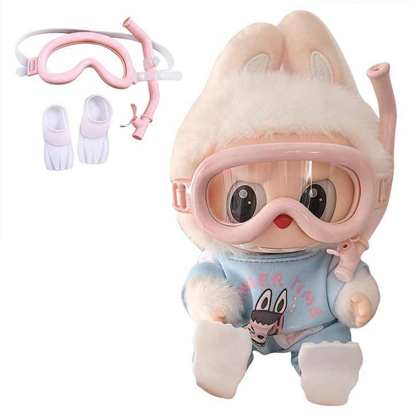 Labubu Diving Glasses Labubu Clothes Outfit Mini Diving Glasses Accessories Set Labubu Clothes