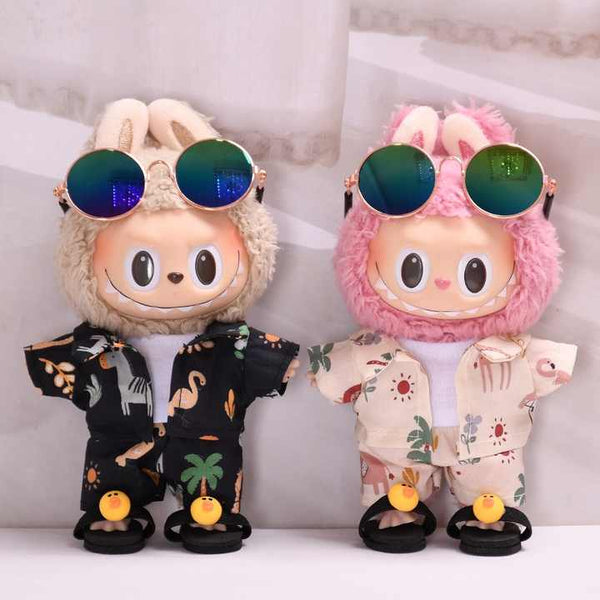 Cool Beach Series Summer Swimsuit Blind Box Toys Beach Labubu Clothes and Accessories