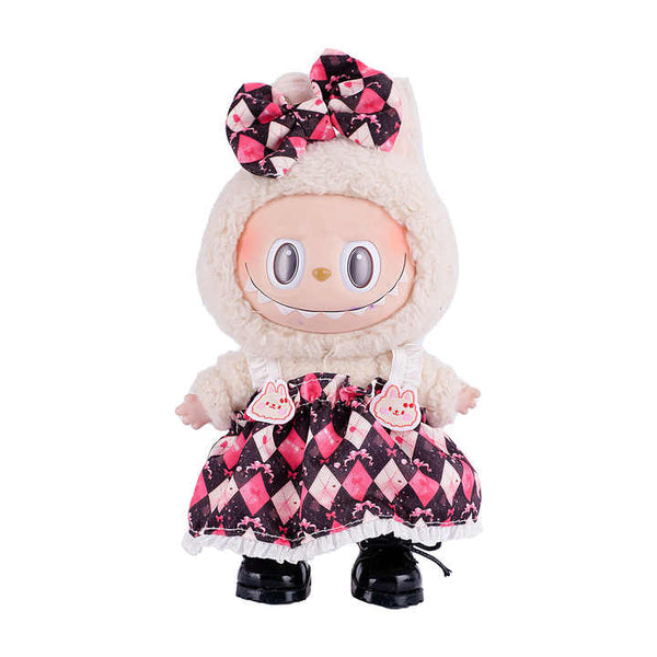 MG First Generation Labubu Dress Set 17cm Mini Toy Clothes for Girls Plush Toy & Mini Labubu Clothing