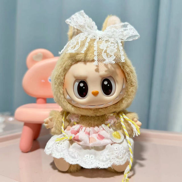 Labubu Rabbit head cherry skirt.