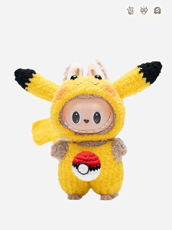 LABUBU Clothes Pocketmon Pikapi Outift