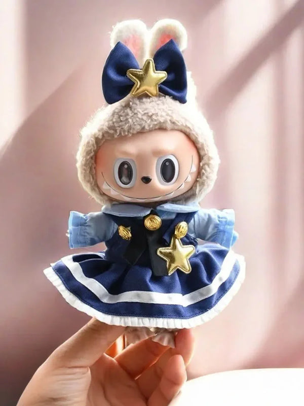 LABUBU Clothes Starry Bunny Officer Outfit