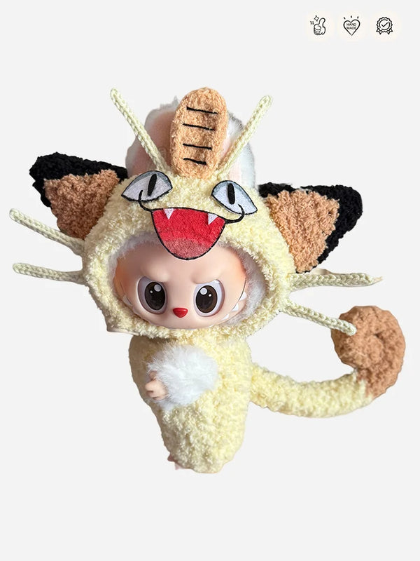 LABUBU Pokémon Meowth Outfit