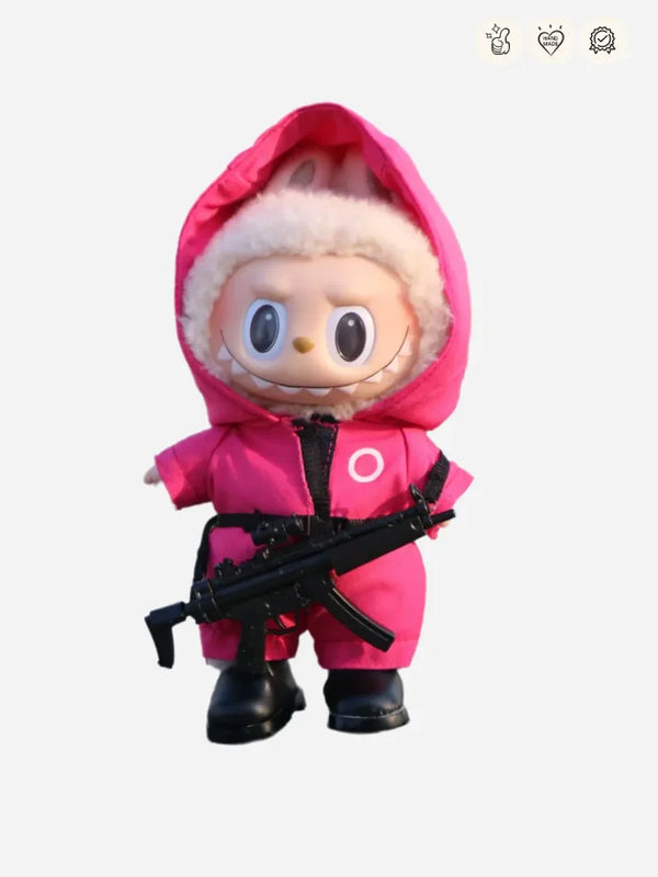 LABUBU Clothes The Organizer of Squid Game Red Outfits