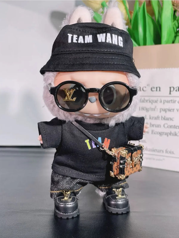 LABUBU Clothes Jackson Wang Black Outift